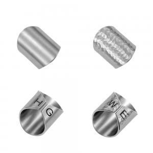 Custom 3cm Wide Statement Ring with round edges cuff