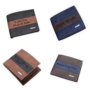 Personalized Leather Wallet for Men