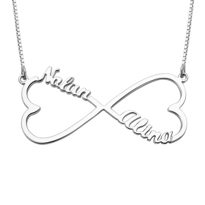 Personalized Heart Infinity Name Necklace