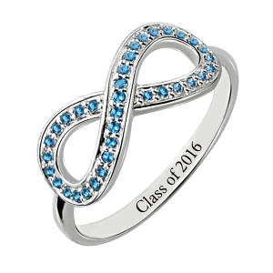 Birthstone Class Infinity Ring Gifts