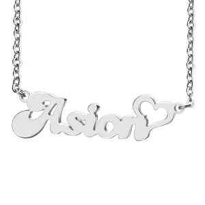 My Name Necklace Persnalized in Silver