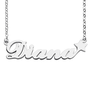 Personalized Letter Necklace Name Necklace Sterling Silver
