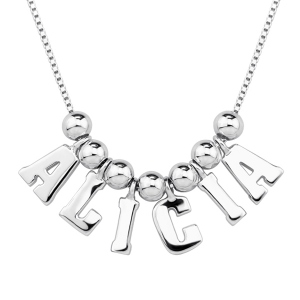 Personalized One & Only Name Necklace Sterling Silver